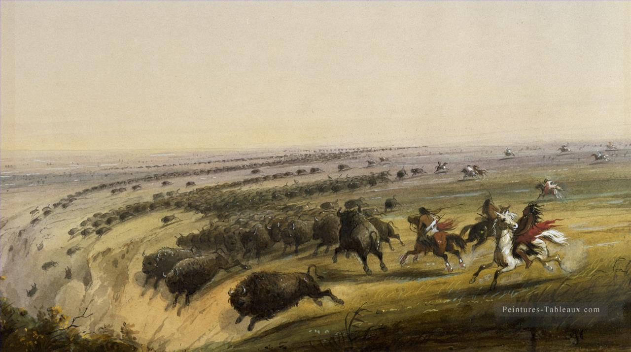 alfred jacob miller chasse buffalo walters Peintures à l'huile